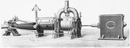 Les machines à vapeur : Fig. 2. - Machine Corliss du Creusot avec son condenseur. 蒸気機関 図2. コンデンサ付きクルーゾのコルリス式機械