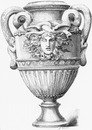 Vase en marbre exécuté par M. Parfonry sur le modèle de M. P. Sédille. P・セディーユのモデルをもとにパルフォンリーが制作した大理石の壷