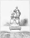"Pendule de style Louis XVI, en marbre blanc et bronze doré. Appartenant à M. Mannheim." 白大理石と金メッキのブロンズでできたルイ16世様式の置時計 マンハイム氏所蔵