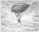 Le pavillon de l'aéronautique militaire : Fig. 3. - Ballon dirigeable électrique de MM. Tissandier frères (1883). 軍事航空学館 図3. ティサンディエ兄弟の電動飛行船(1883年)