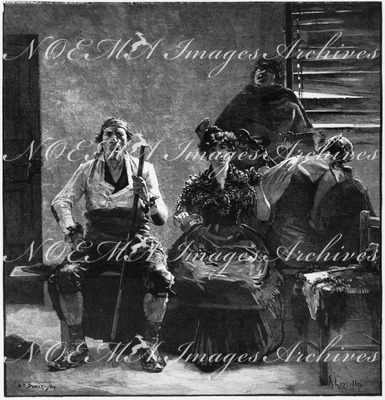 "Un quatuor, tableau de M. W. Dannat." 「カルテット」 W・ダナ画