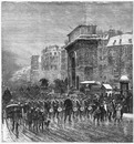 "Le régiment qui passe, tableau de M. Edouard Détaille." 「通り行く連隊」 エドゥアール・ドゥテイユ画