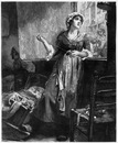 "Beaux-Arts (section anglaise). - La cocarde tricolore, tableau de M. G. P. Jacomb Hood." 芸術部門英国コーナー 「三色帽章」  G・P・ジャコンブ・フッド画