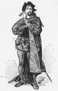 "Mounet-Sully. (Role d'Hamlet, 1886.)" ムネ=シュリ（ハムレット役 1886）