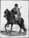 Les troupes coloniales. - Spahi algérien. 植民地軍 アルジェリアの原住民騎兵