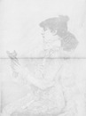 "L'Exposition de Paris. - Supplément au N°33. Beaux-Arts. - Portrait de Madame Sarah Bernhardt, peint par Bastien-Lepage." パリ万博 付録 33. 芸術部門 「サラ・ベルナールの肖像」、バスティアン=ルパージュ画