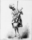 Mozart enfant. Statue de M. Barrias. 「モーツァルト少年」、バリアス作彫像