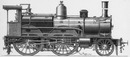 Les locomotives compound : Fig. 6. - Locomotive compound du Chemin de fer du Nord (elevation) 複式蒸気機関車 図6. 北部鉄道式複式蒸気機関車（立面図）