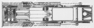 Les locomotives compound : Fig. 3. - Locomotive compound Webb (plan). 複式蒸気機関車 図3. ウェッブ式複式蒸気機関車（平面図）
