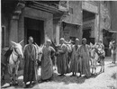 Les Aniers égyptiens de la rue du Caire. カイロ通りのエジプト人ロバ引きたち