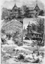 L'Exposition forestière et horticole au Trocadéro. トロカデロ会場、森林と園芸の展示