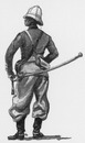 Les Troupes coloniales a l'Exposition universelle. : Cavalier de spahis sénégalais. 植民地の兵隊 セネガルの原住民騎兵