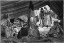 L'Exposition Algérienne : Intérieur d'une tente. アルジェリア館 テント内部