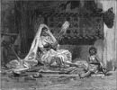 L'Exposition Algérienne : Une fileuse kabyle. アルジェリア館 カビリアの糸紡ぎ女