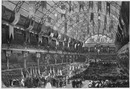 L'Exposition de Paris. - Supplément au N°40. Fête de la distribution des récompenses au palais de l'industrie. パリ万博  産業館における褒賞授与式