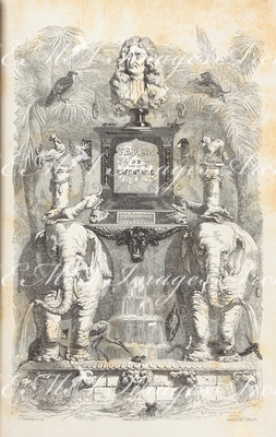グランヴィル Grandville - 扉《ラ・フォンテーヌの寓話》Frontispice: Fables de La Fontaine