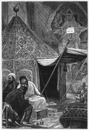 La tente de l'empereur du Maroc dans le palais du Champ-de-Mars. シャン・ド・マルス会場に展示されたモロッコ皇帝のテント
