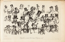 グランヴィル Grandville - 《19世紀の帽子販売―普段着の帽子》 Chapellerie du XIXe siècle. Chapeaux civils.