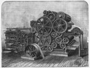 "《The Ingram》, machine rotative brevetés, pour imprimer les journaux illustrés : Vue générale." 特許付きイラストレーション入り新聞の回転印刷機「ザ・イングラム」、全容