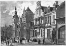 Le palais belge de la rue des Nations. 諸国通りのベルギーの宮殿風ファサード