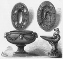 "M. Pull. Faïences, genre Palissy." パリシー式の陶器、ピュル社