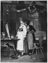 "Beaux-arts, section autrichienne. - La fiancée slave en Moravie. Tableau de M. Weisz." 芸術部門オーストリア・コーナー 「スラブの婚約者、モラビアにて」、Weisz画