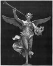 "La Renommée, statue colossale de M. A. Mercie." 「評判の女神」、A・メルシエ作巨大な彫像