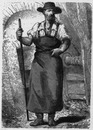 Costumes de mineurs. : Le fondeur Saxon. 鉱夫の服装 ザクセンの精錬工