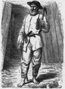 Costumes de mineurs. : Le mineur Saxon. 鉱夫の服装 ザクセンの鉱夫