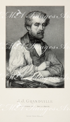 グランヴィル Grandville - 《グランヴィル肖像画》 Portrait de Grandville.