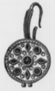 Boucle d'oreille byzantine. ビザンティン帝国時代の耳飾り