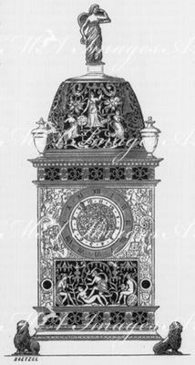 Musée rétrospectif : L'horloge de Gaston d'Orléans. (Collection de M. Dutuits.) 回顧展 ガストン・ドルレアンの置時計（デュトゥイ・コレクション）