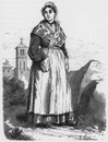 Costumes français : Bourgogne. - Paysanne d'Avallon. フランスの民族衣装 ブルゴーニュ アヴァロンの農婦