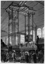 Les ascenseurs mécaniques de M. Léon Edoux. レオン・エドゥ社のエレベーター