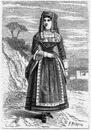 Costumes italiens. : Femme de Molise (Naples). イタリアの民族衣装 モリーゼの婦人 (ナポリ)