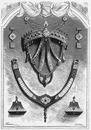 "Harnais du cheval de Mohammed IV, roi de Grenade (1331)." グラナダ王モハムド4世の馬具（1331年