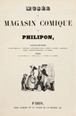 グランヴィル『ミュゼ・ウ・マガザン・コミック・ドゥ・フィリポン』 扉絵 Frontispice du Musee ou Magasin comique de Philipon (1842-1843)