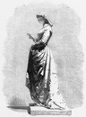 "La lectrice, statue de M. Tantardini." 「読書する女」、タンタルディーニ作の彫像