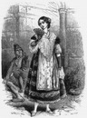 Costumes espagnols. : La manola de Madrid. スペインの民族衣装 マドリッドの女工