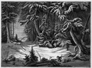 "Paysage d'hiver, tableau de S. M. Charles XV, roi de Suède et de Norvege, appartenant a S. M. l'Empereur des Français." 「冬景色」、スウェーデンおよびノルウェー国王、カール15世画、フランス皇帝所蔵