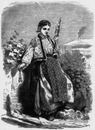 Costumes roumains. : Paysanne de romanatzi. ルーマニアの民族衣装 romanatziの農婦