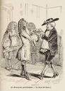 グランヴィル Grandville - モリエール作「町人貴族」《ダンスのレッスン》 Molière 《Bourgeois Gentil homme》 La lecon de danse