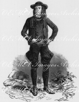 Costumes bretons. : Homme de scaer. ブルターニュ地方の民族衣装 scaerの男