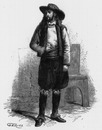Costumes bretons. : Homme de plouare. ブルターニュ地方の民族衣装 plouareの男