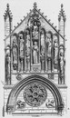 Pignons de l'église de Vézelay. ヴェズレーの教会の切妻壁