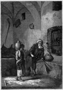 "La prison de Tanger, tableau de M. Ch. Landelle." 「タンジールの監獄」、Ch・ランデル画