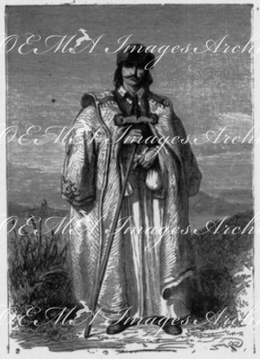 Costumes de l'empire d'autriche : Slovaque. オーストリア帝国の民族衣装 スロバキアの男