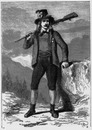 Costumes de l'empire d'autriche : Tyrolien. オーストリア帝国の民族衣装 チロルの男