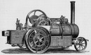 "Mécanique agricole. - Machine à vapeur routière, de MM. Ransomes et Sims." 農業用機械 ランサムズ・アンド・シムズ社の蒸気トラクター