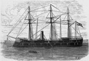 "L'archiduc Ferdinand-Maximilien, vaisseau autrichien." オーストリア船「フェルディナンド・マクシミリアン大公丸」